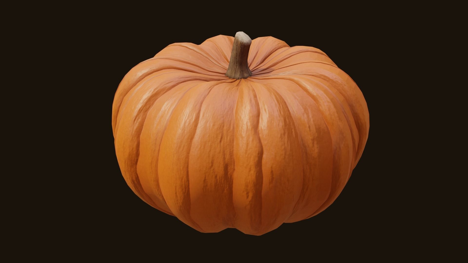 Pumpkins pumpkin Low-poly 3D model_3