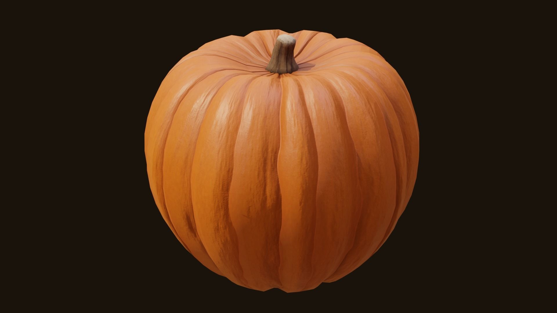 Pumpkins pumpkin Low-poly 3D model_4