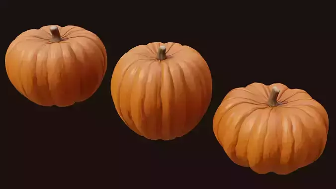 Pumpkins pumpkin Low-poly 3D model