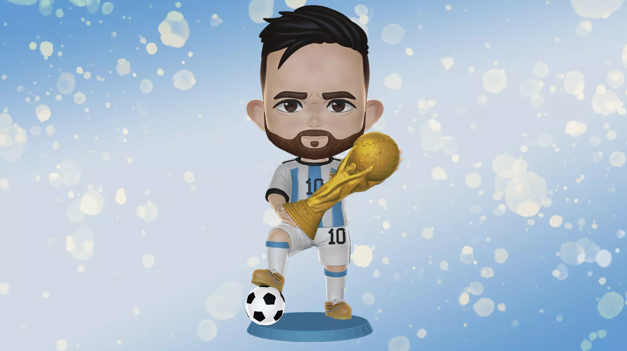 Leonel Messi 3D print model