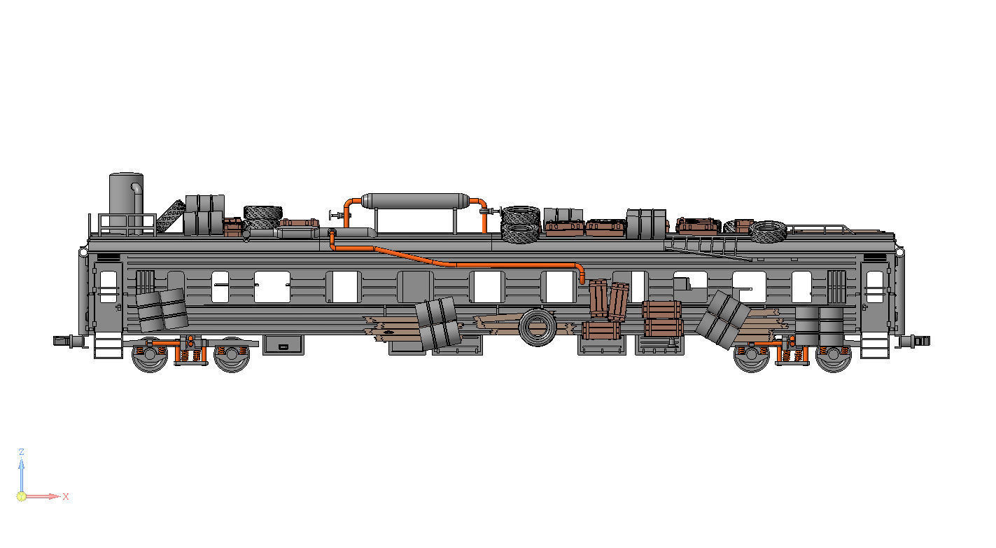 Locomotive wagon from Metro Exodus 3D print model_13