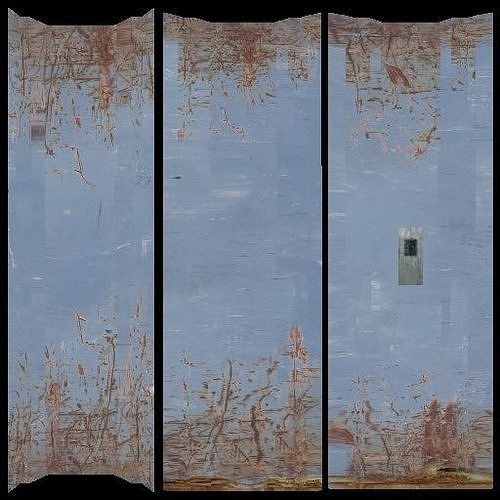ExitDoor door with rust Free 3D model