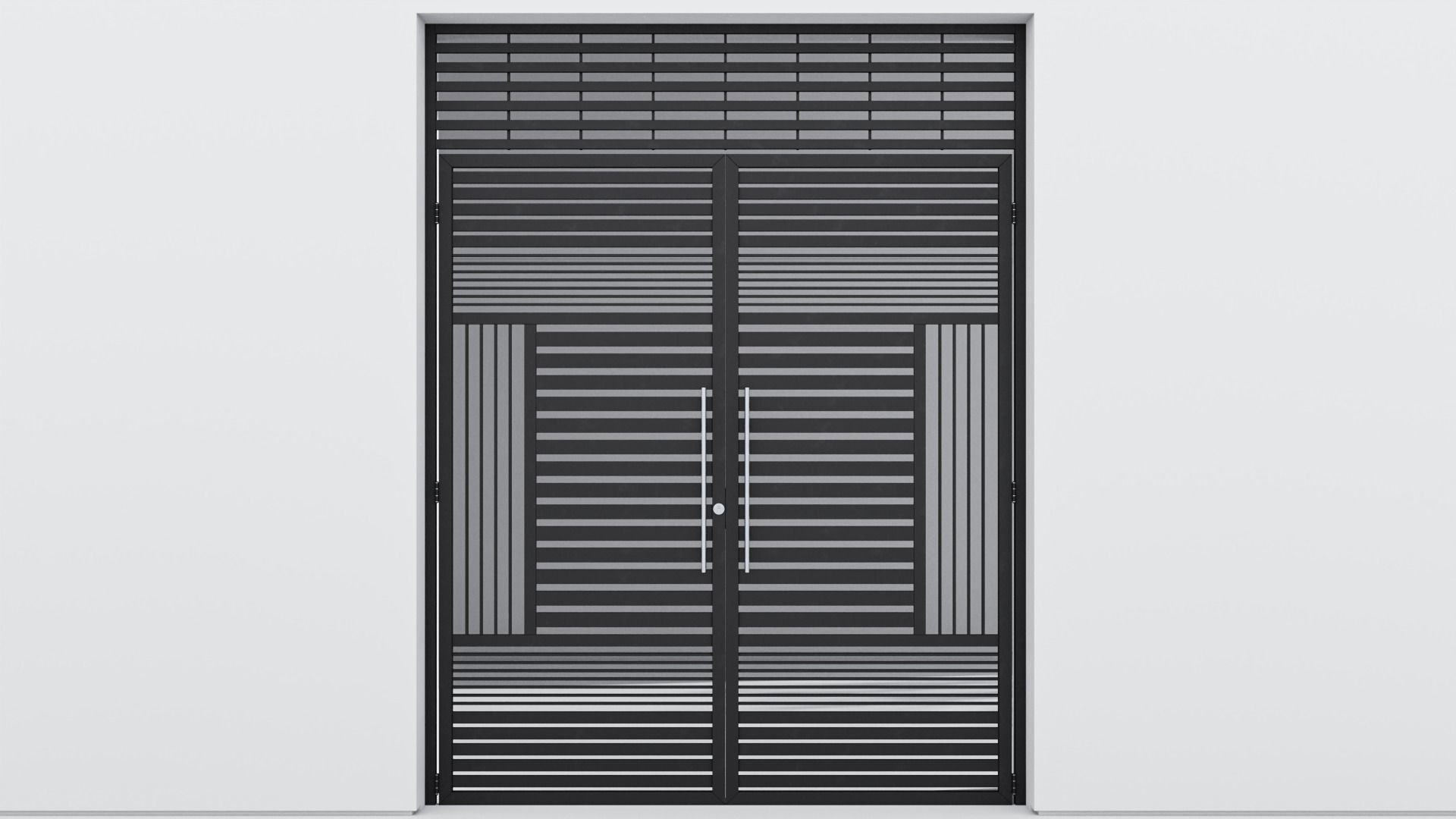 Aluminium door 56 3D model_1