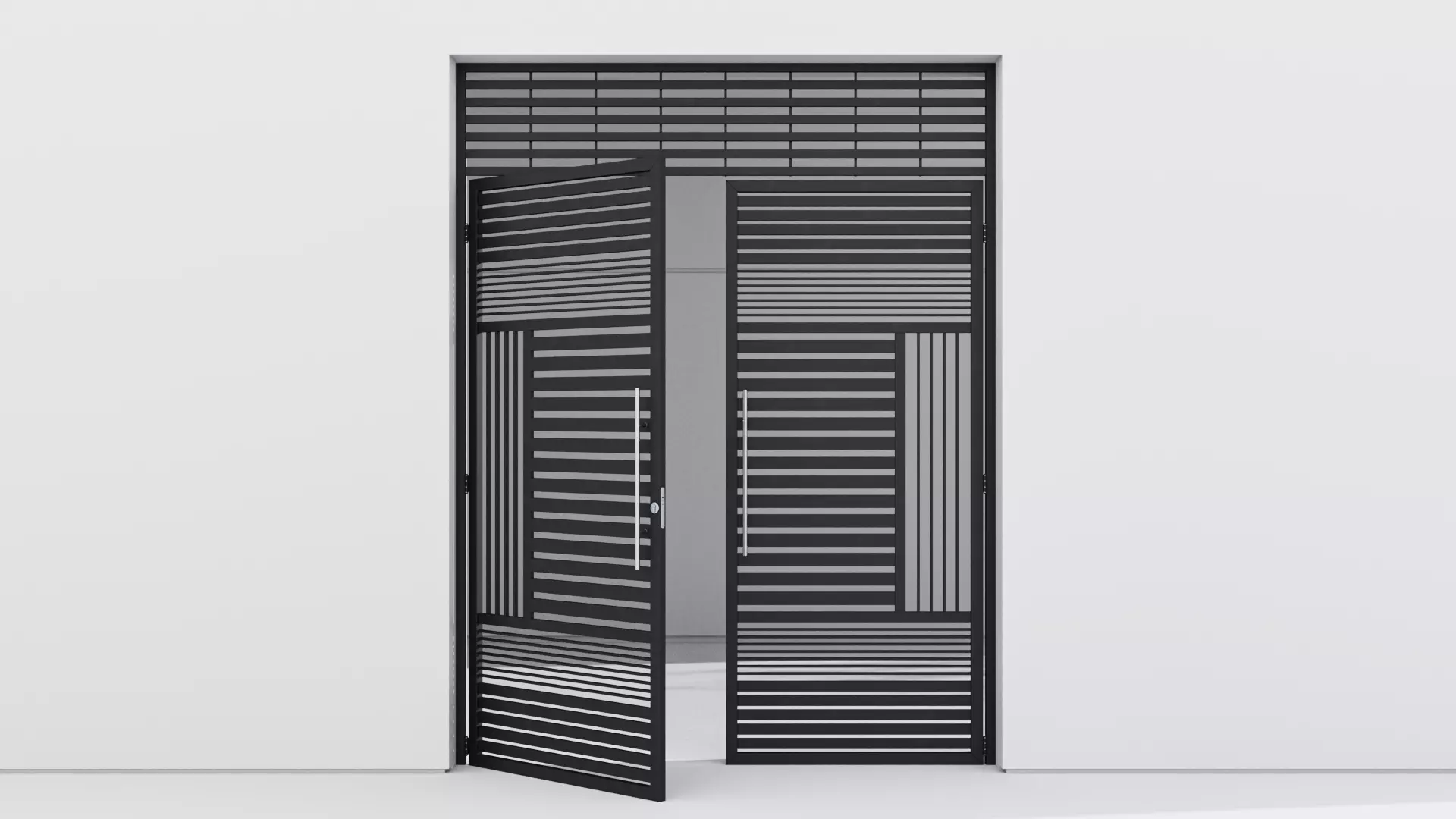 Aluminium door 56 3D model_0