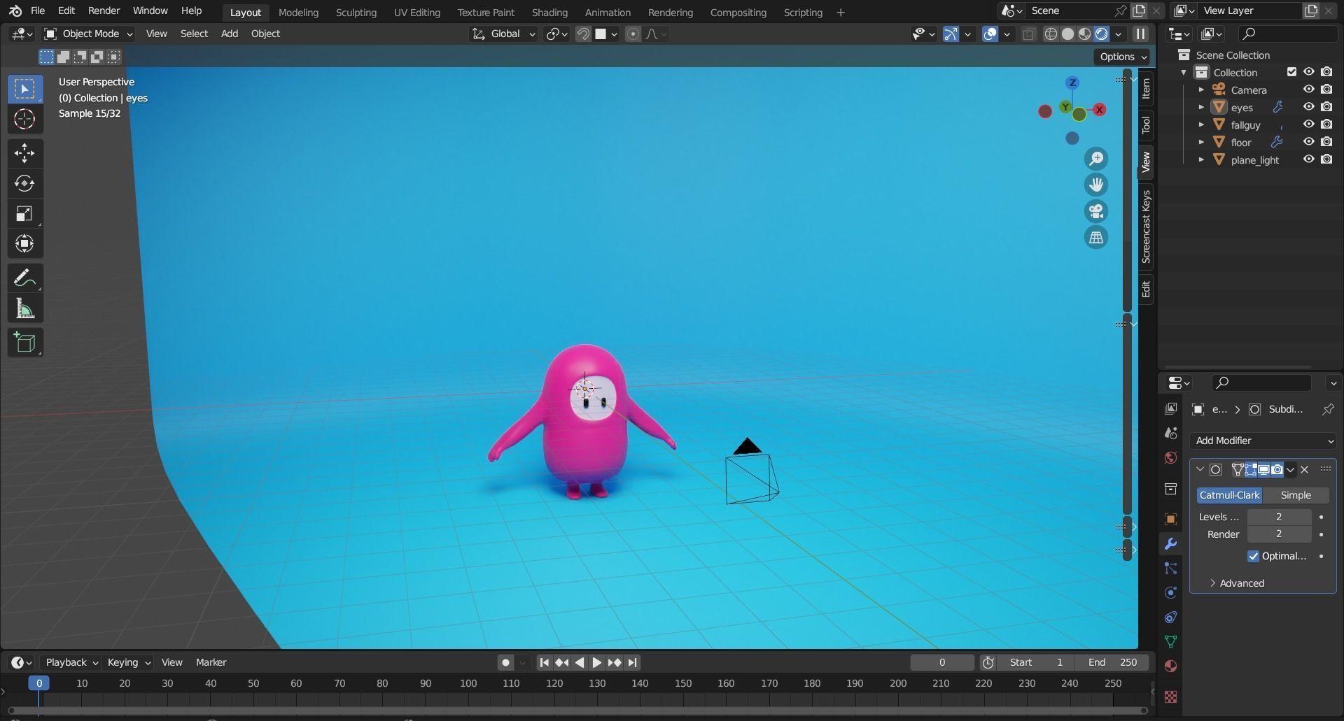 FallGuy 3d Model toy Low-poly 3D model_10