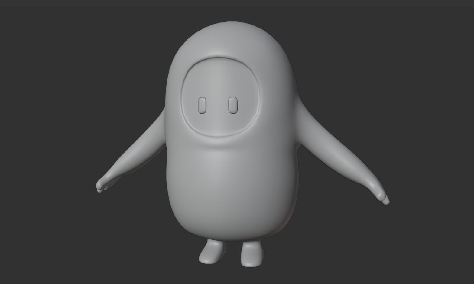 FallGuy 3d Model toy Low-poly 3D model_3