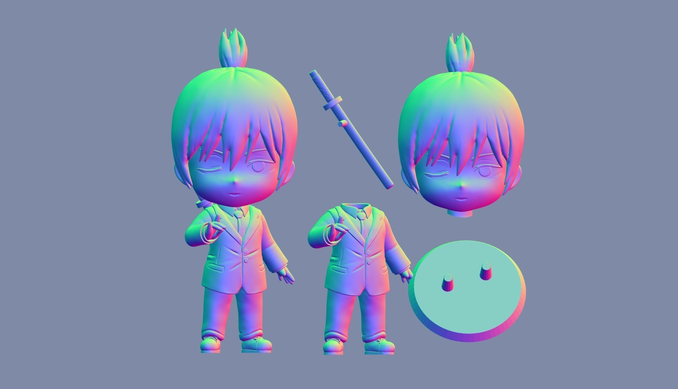Aki Chainsaw man 3D print model_10