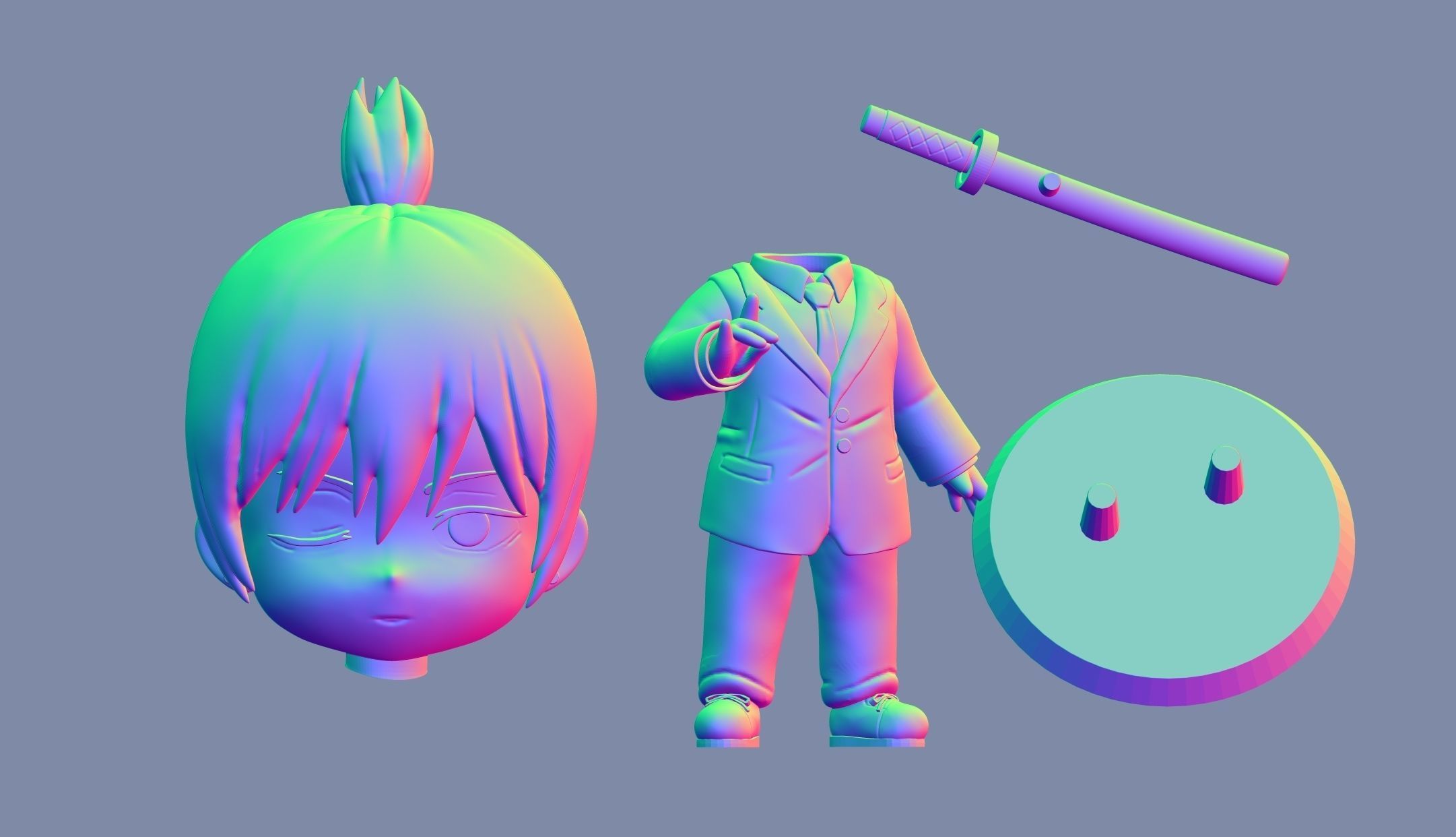 Aki Chainsaw man 3D print model_9