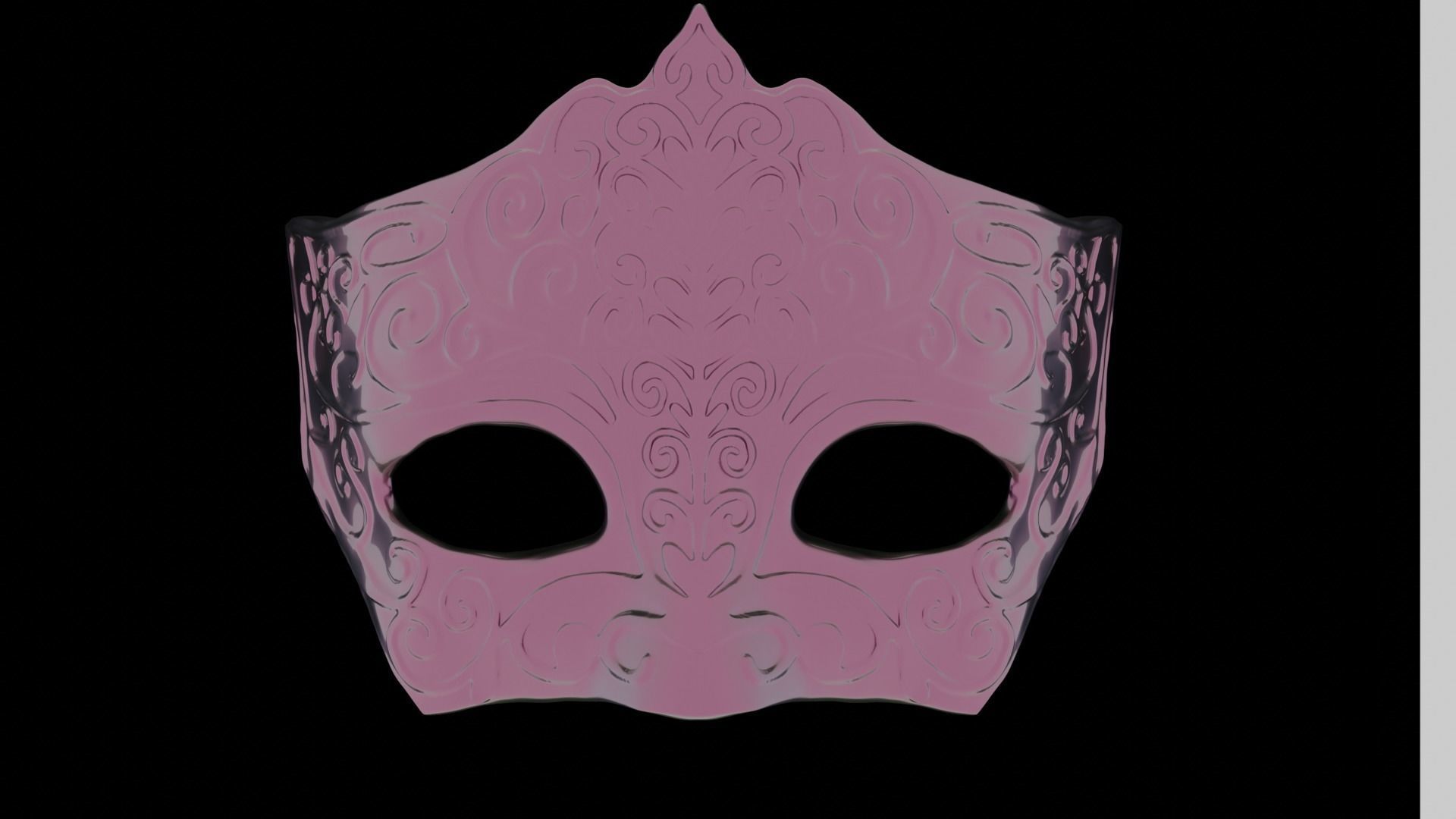 Masquerade Carnival Mask 3D print model_4