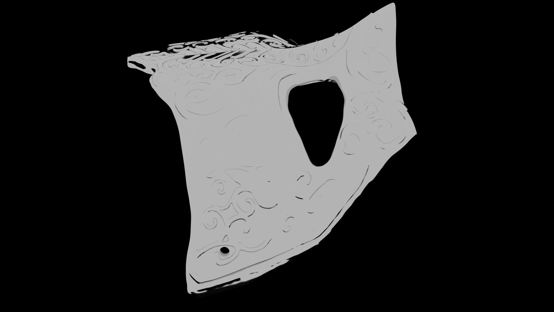 Masquerade Carnival Mask 3D print model_7