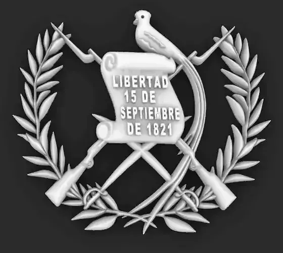 Escudo de Guatemala Coat Of Arms Guatemala 3D print model