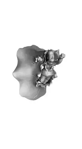 HOMER SIMPSON AS A HULK FOR 3D PRINT STL