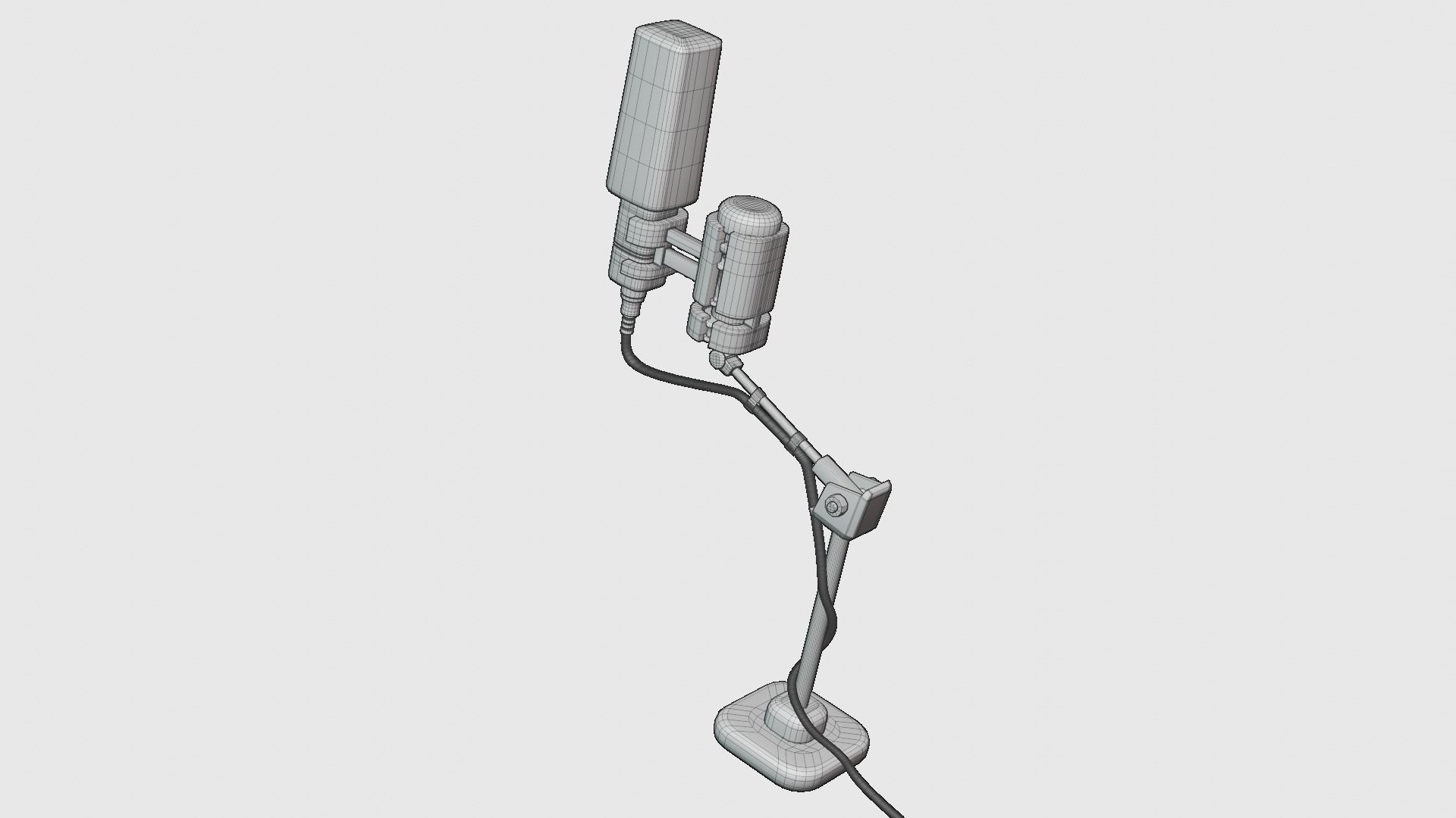 Podcast Microphone 3D model_4