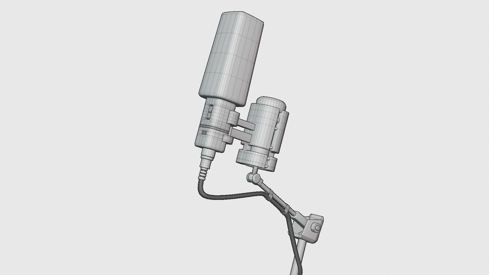 Podcast Microphone 3D model_7