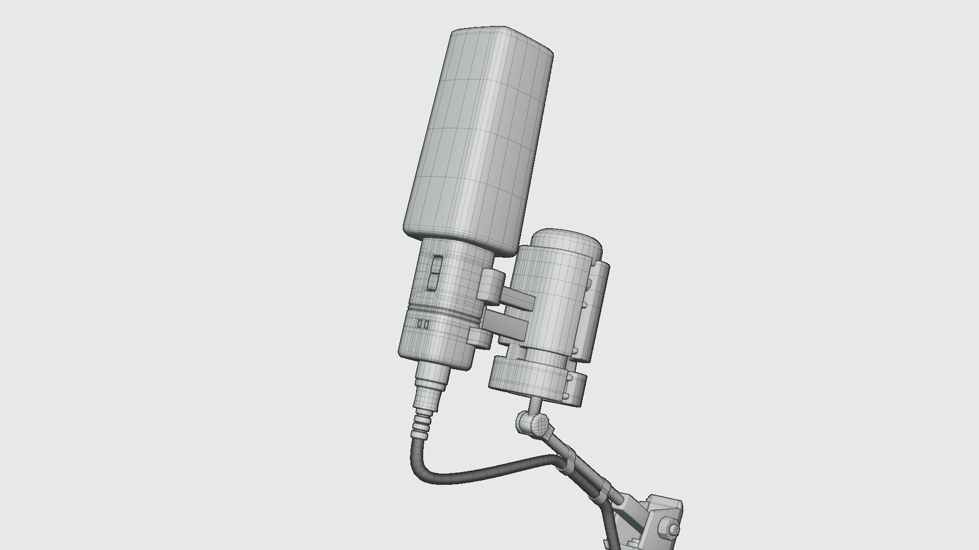Podcast Microphone 3D model_5