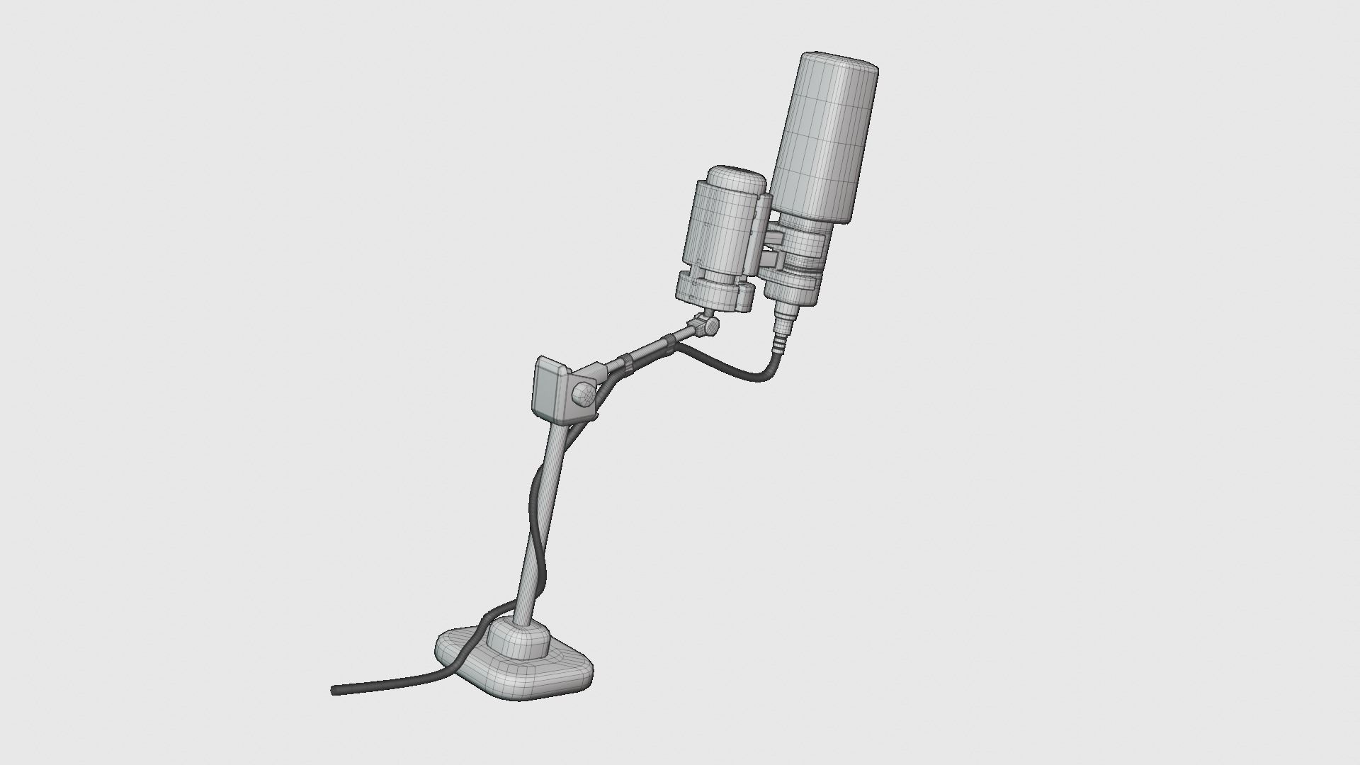Podcast Microphone 3D model_8