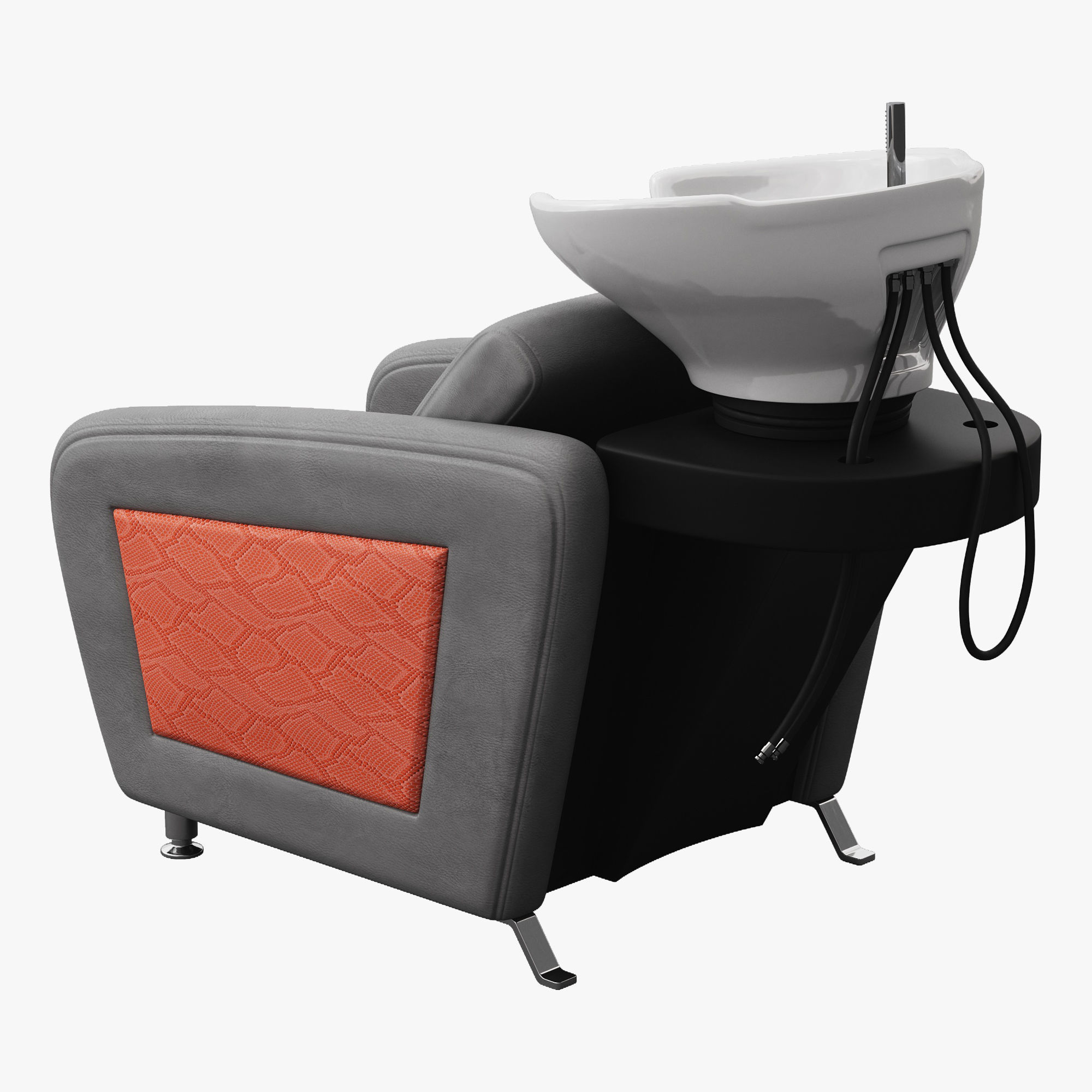 Hairdressing chair for hair washing MADISON 3D model CGTrader