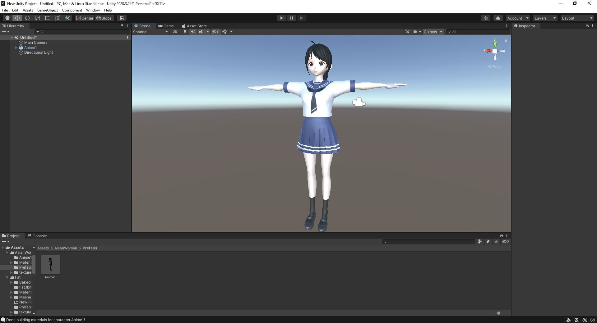 VRM girl Asian Woman RealTime japanese korean Female 3D VRCHAT Low-poly 3D model_18