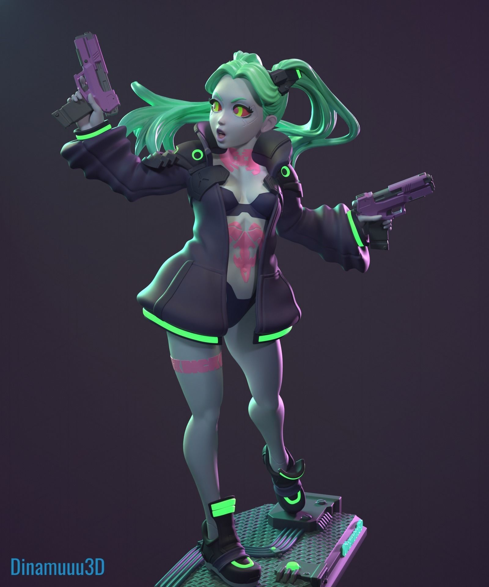 Rebecca Cyberpunk Edgerunners Multi Versions SFW NSFW STL 3D print model_4