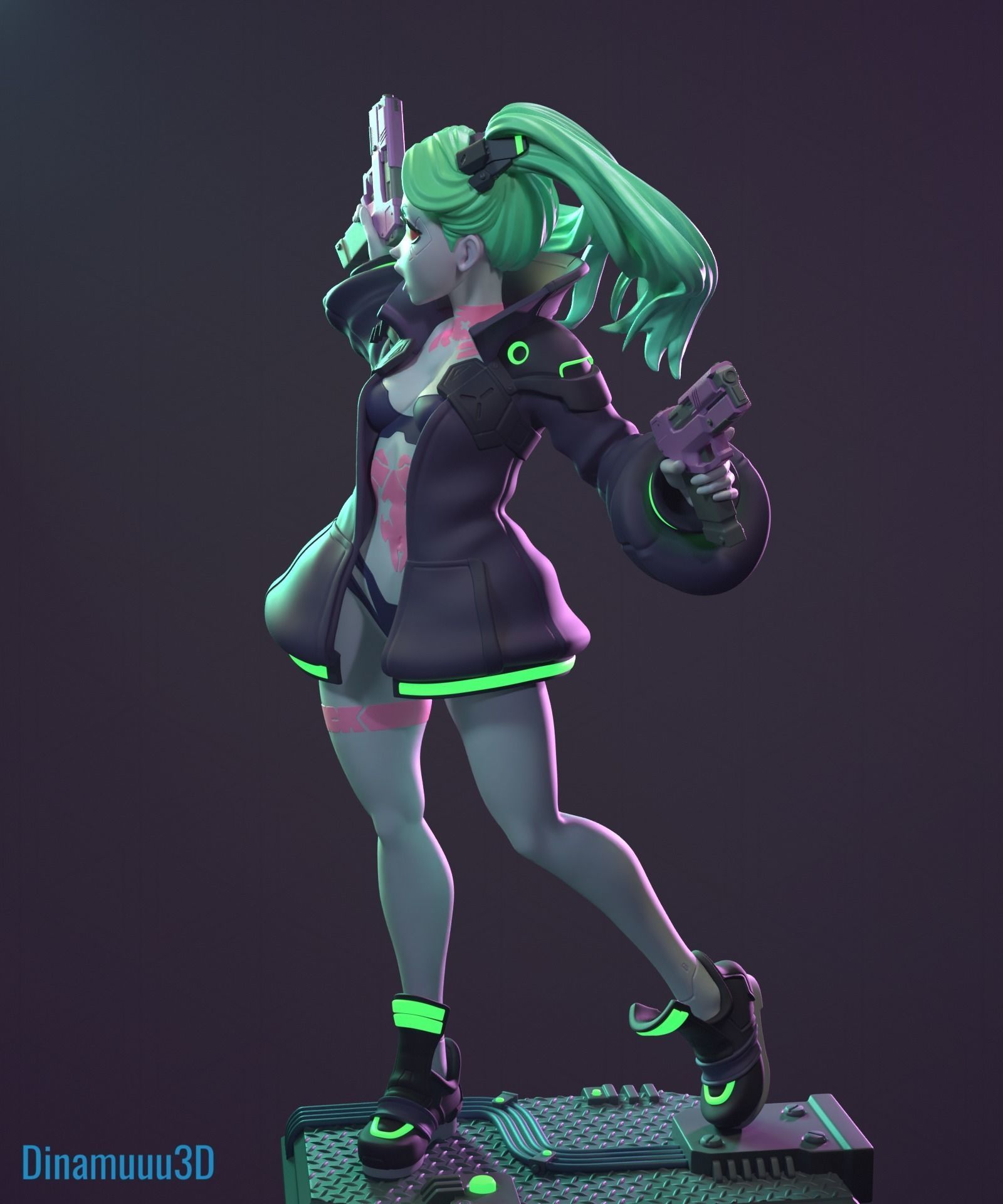 Rebecca Cyberpunk Edgerunners Multi Versions SFW NSFW STL 3D print model_7