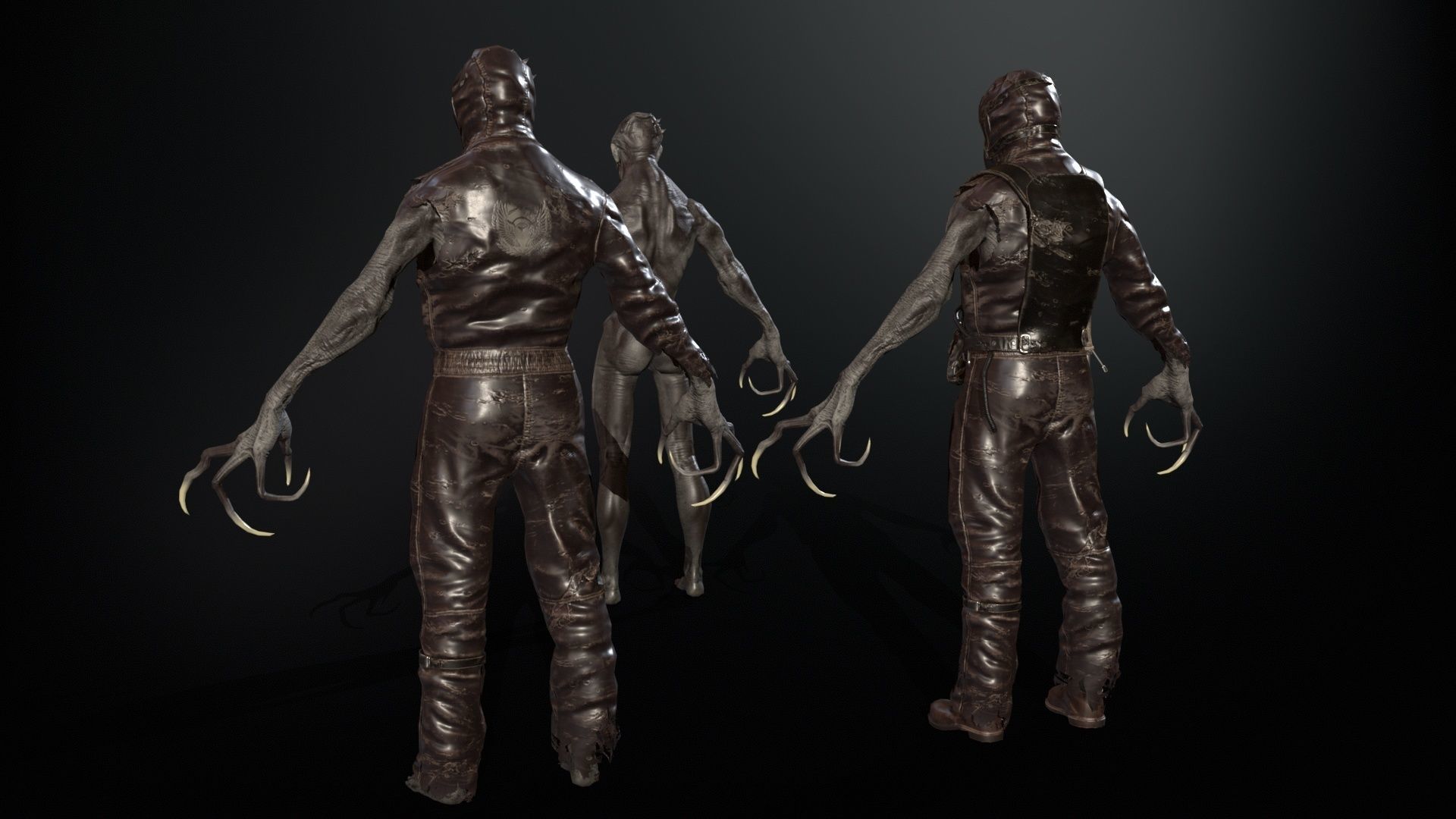 SuperZombie4 for pack Low-poly 3D model_18