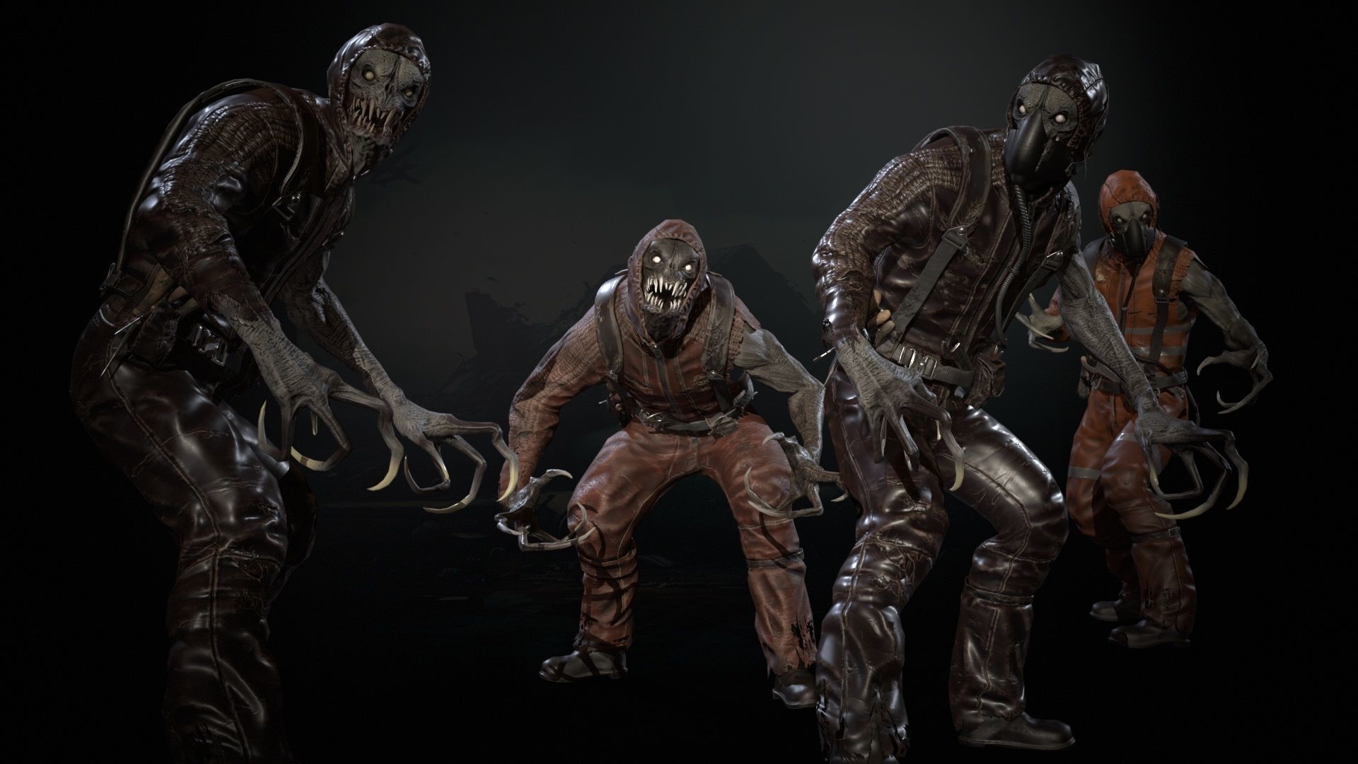 SuperZombie4 for pack Low-poly 3D model_7