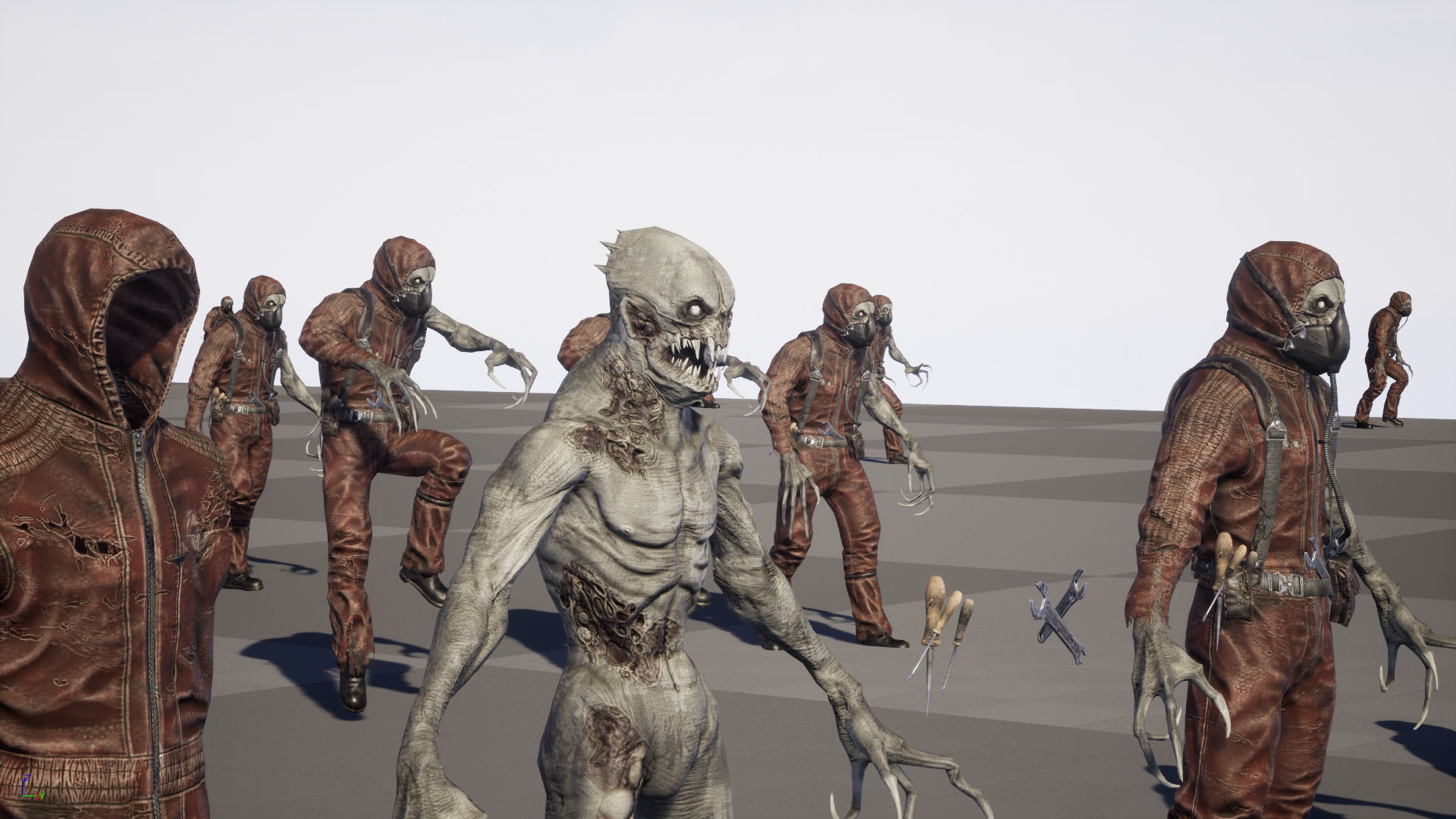 SuperZombie4 for pack Low-poly 3D model_34