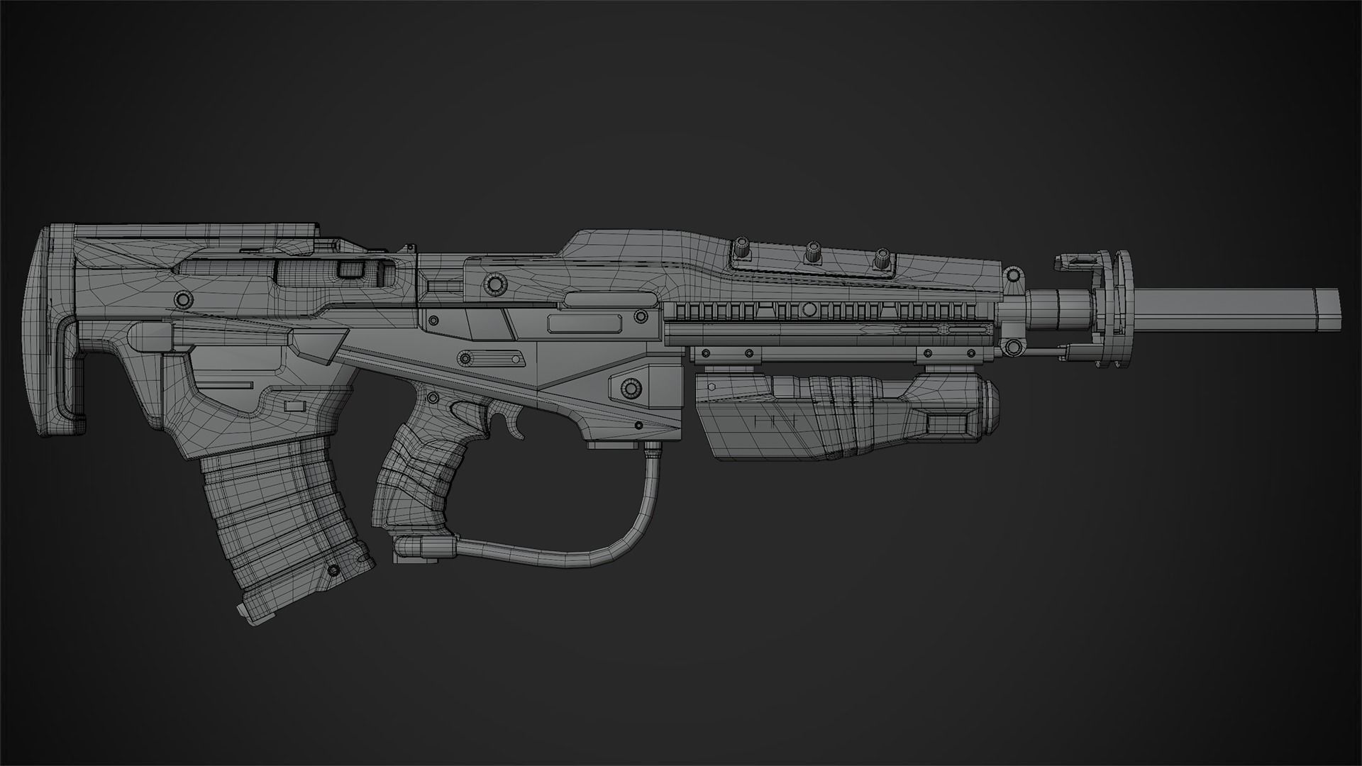 Exo-Stranger Rifle for Cosplay 3D print model_15