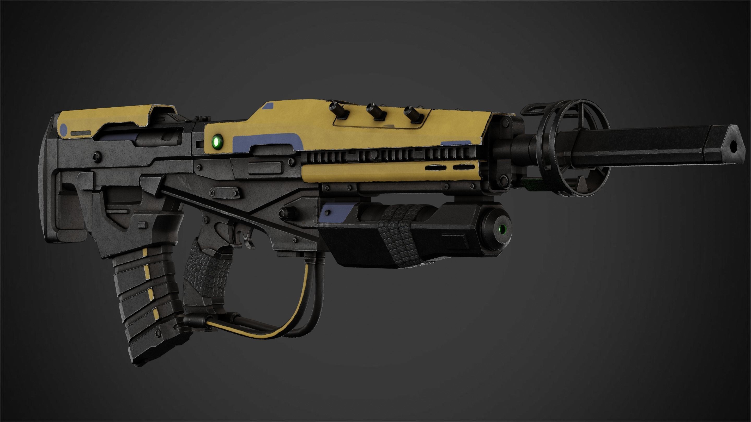 Exo-Stranger Rifle for Cosplay 3D print model_4