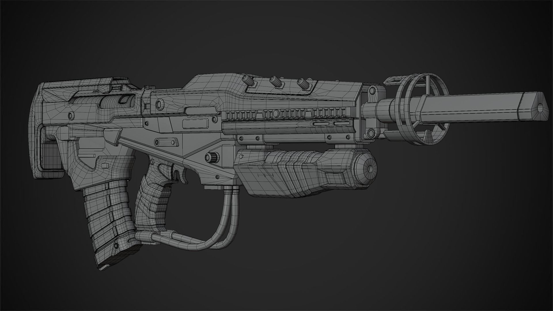 Exo-Stranger Rifle for Cosplay 3D print model_17