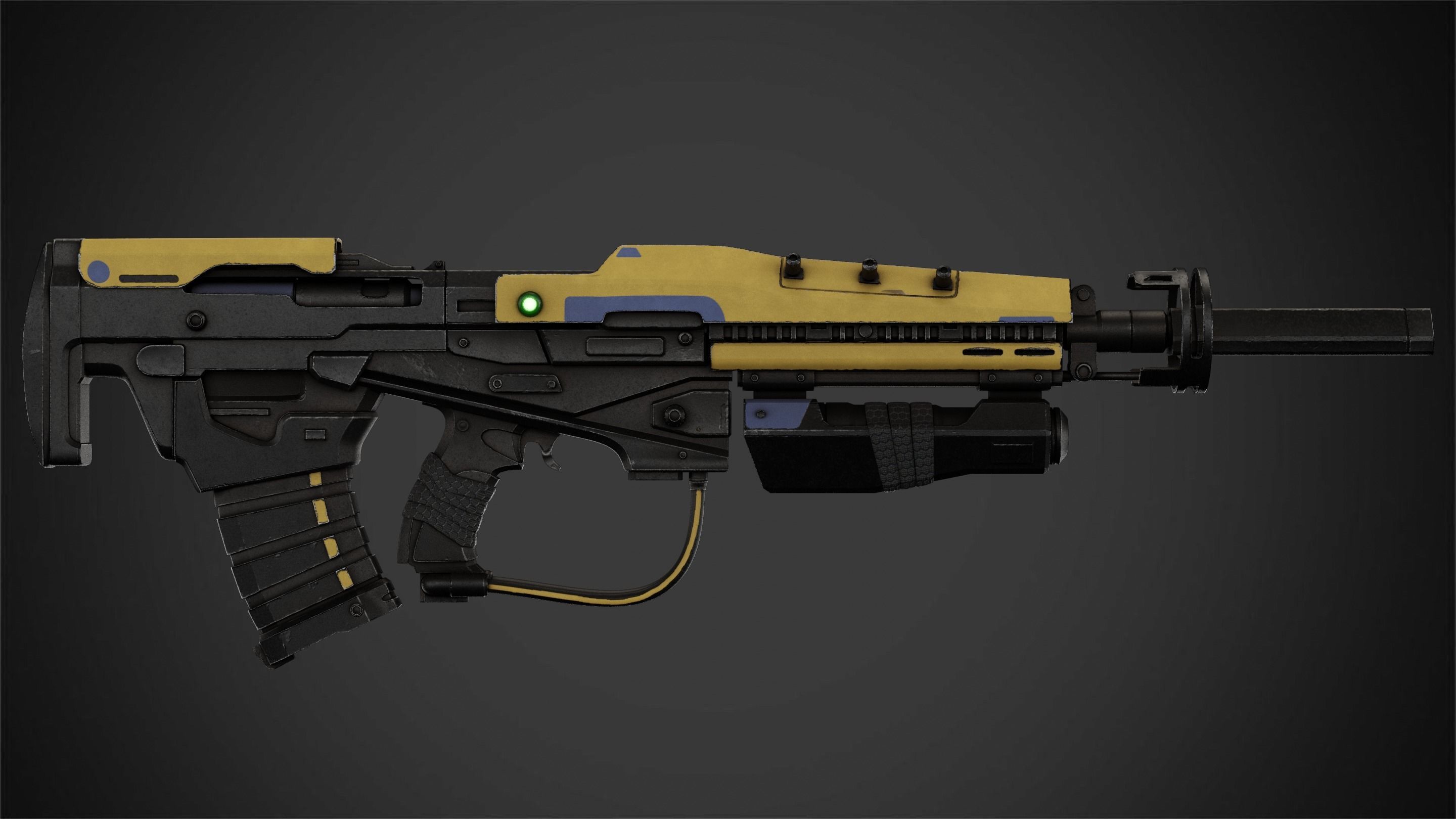 Exo-Stranger Rifle for Cosplay 3D print model_3