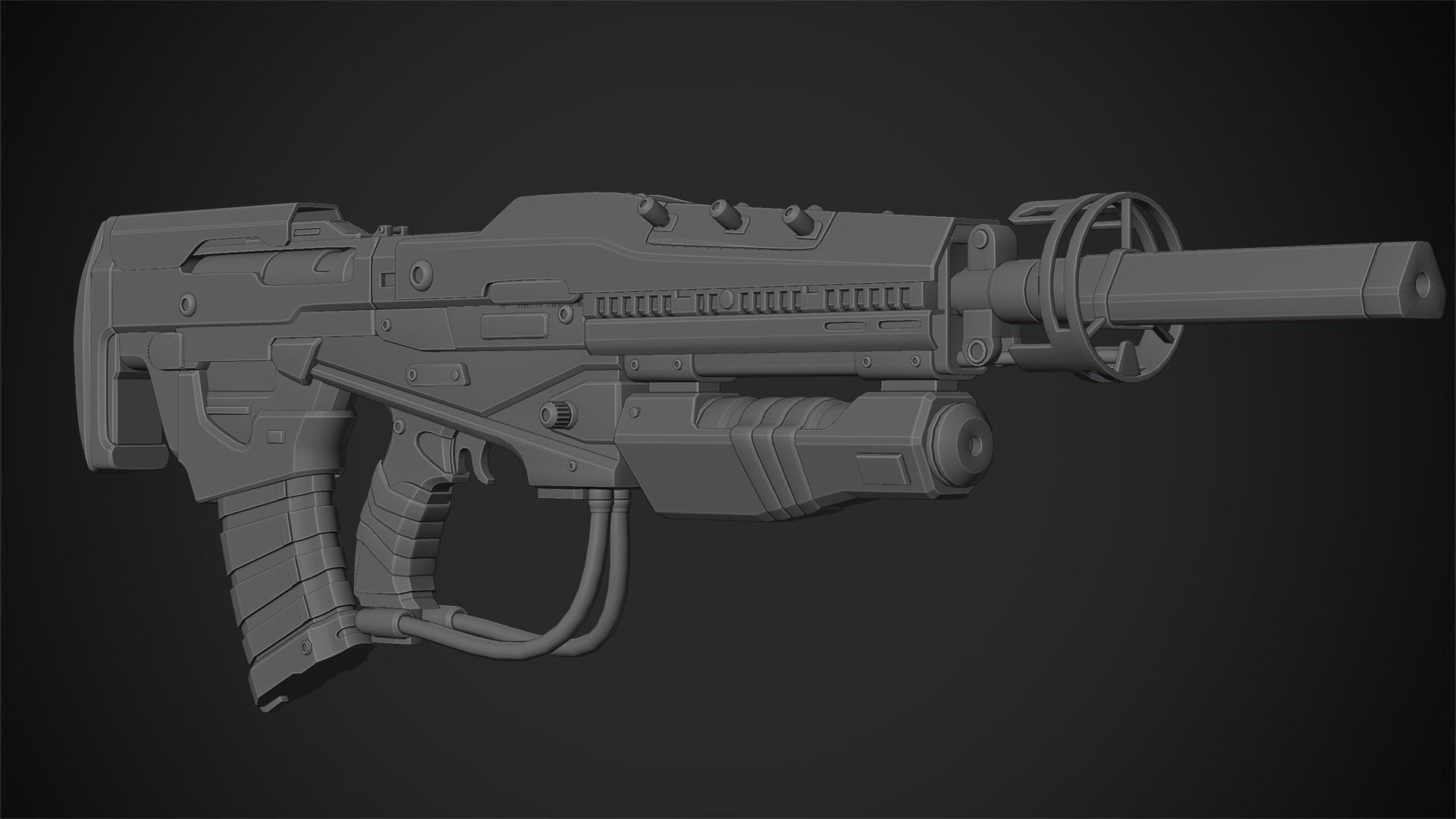 Exo-Stranger Rifle for Cosplay 3D print model_18