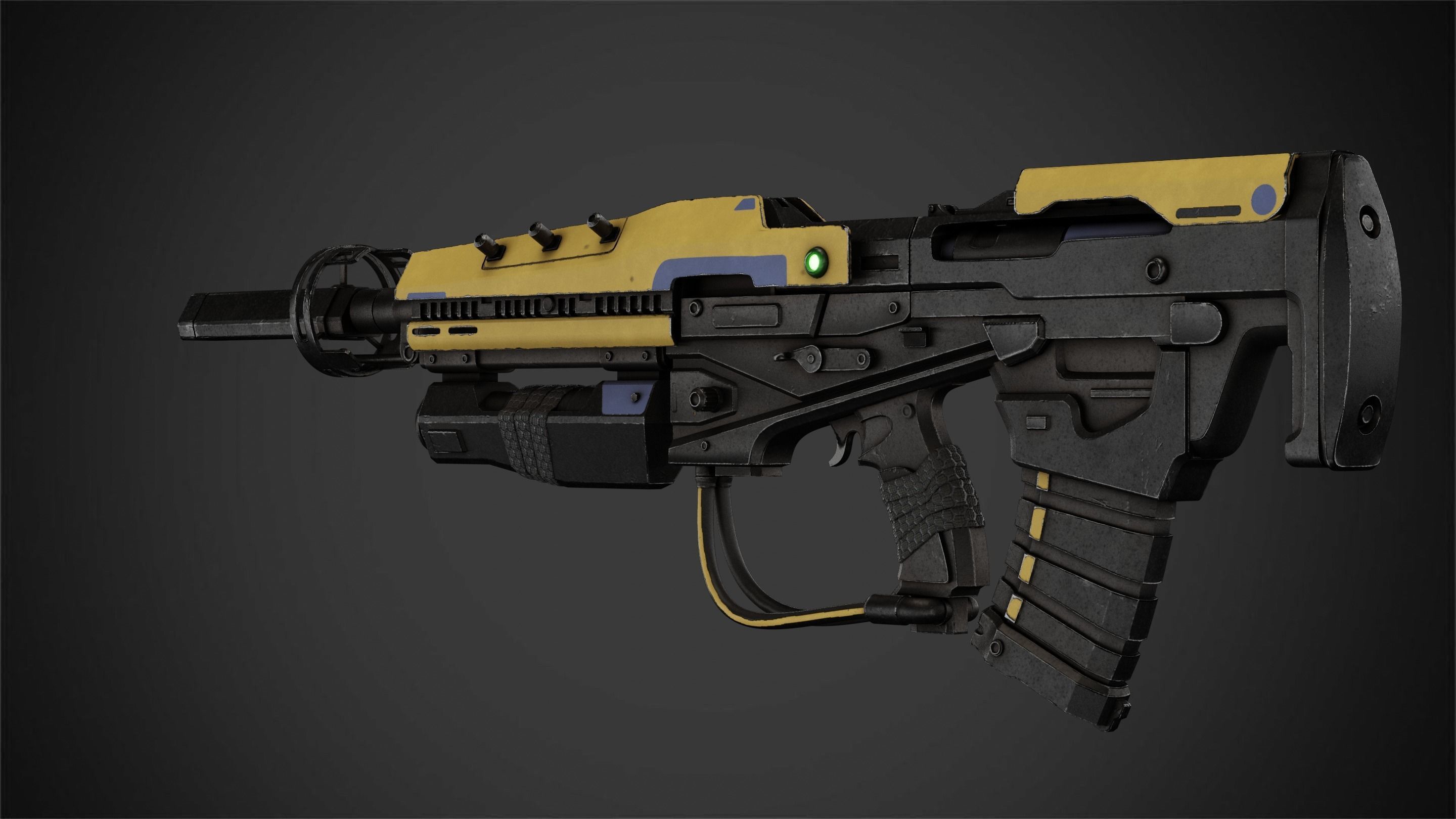 Exo-Stranger Rifle for Cosplay 3D print model_8