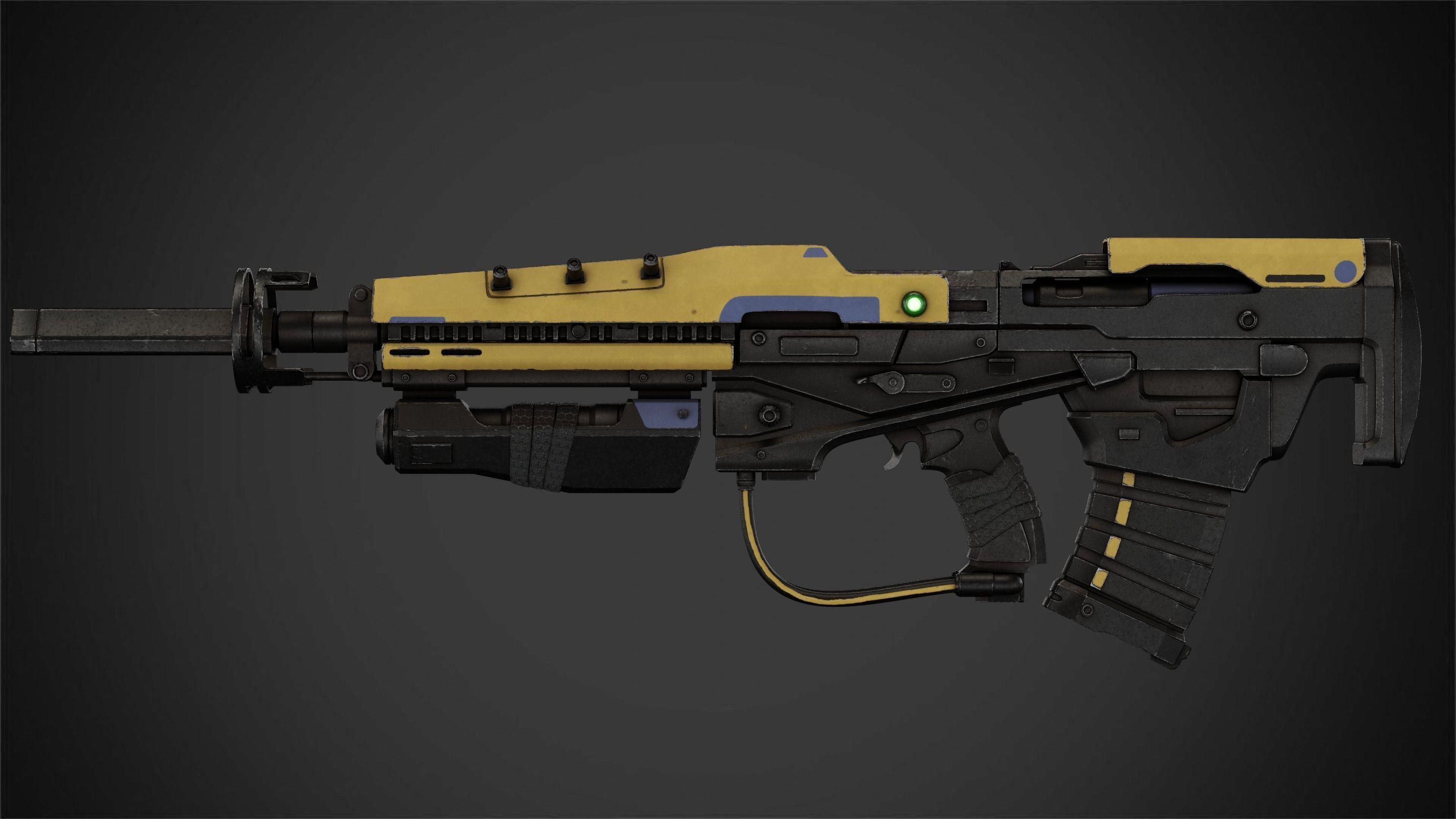 Exo-Stranger Rifle for Cosplay 3D print model_7