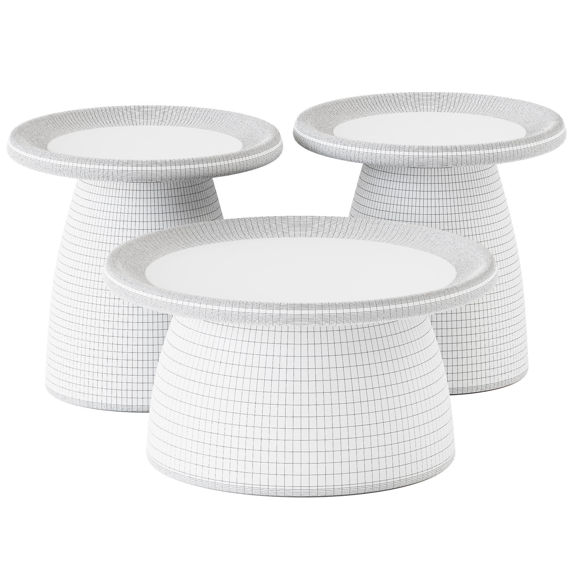 ArtissIn Coffee Table Mushroom Nordic Round 3D model_1