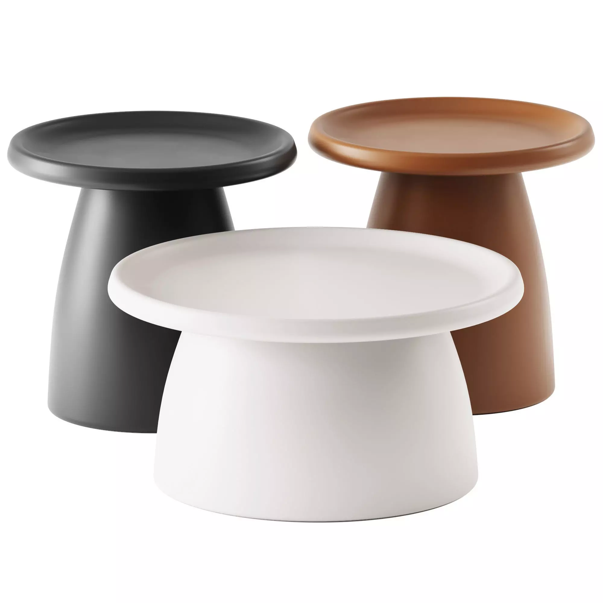 ArtissIn Coffee Table Mushroom Nordic Round 3D model_0