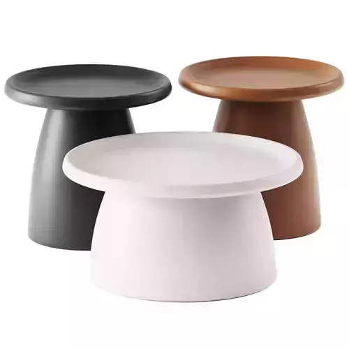ArtissIn Coffee Table Mushroom Nordic Round