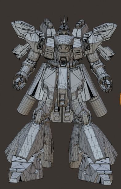 Gundam Sazabi 3D print model_1
