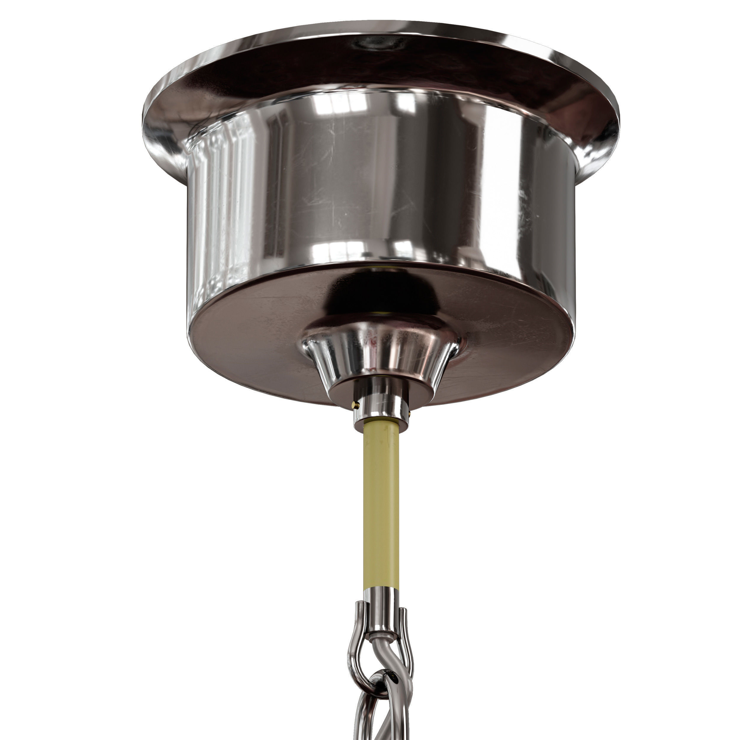 Chrome ceiling lamp Lussole Monsey GRLSP 9614 3D model_4