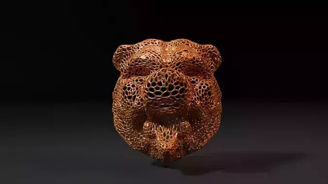 Bear head 3D print model