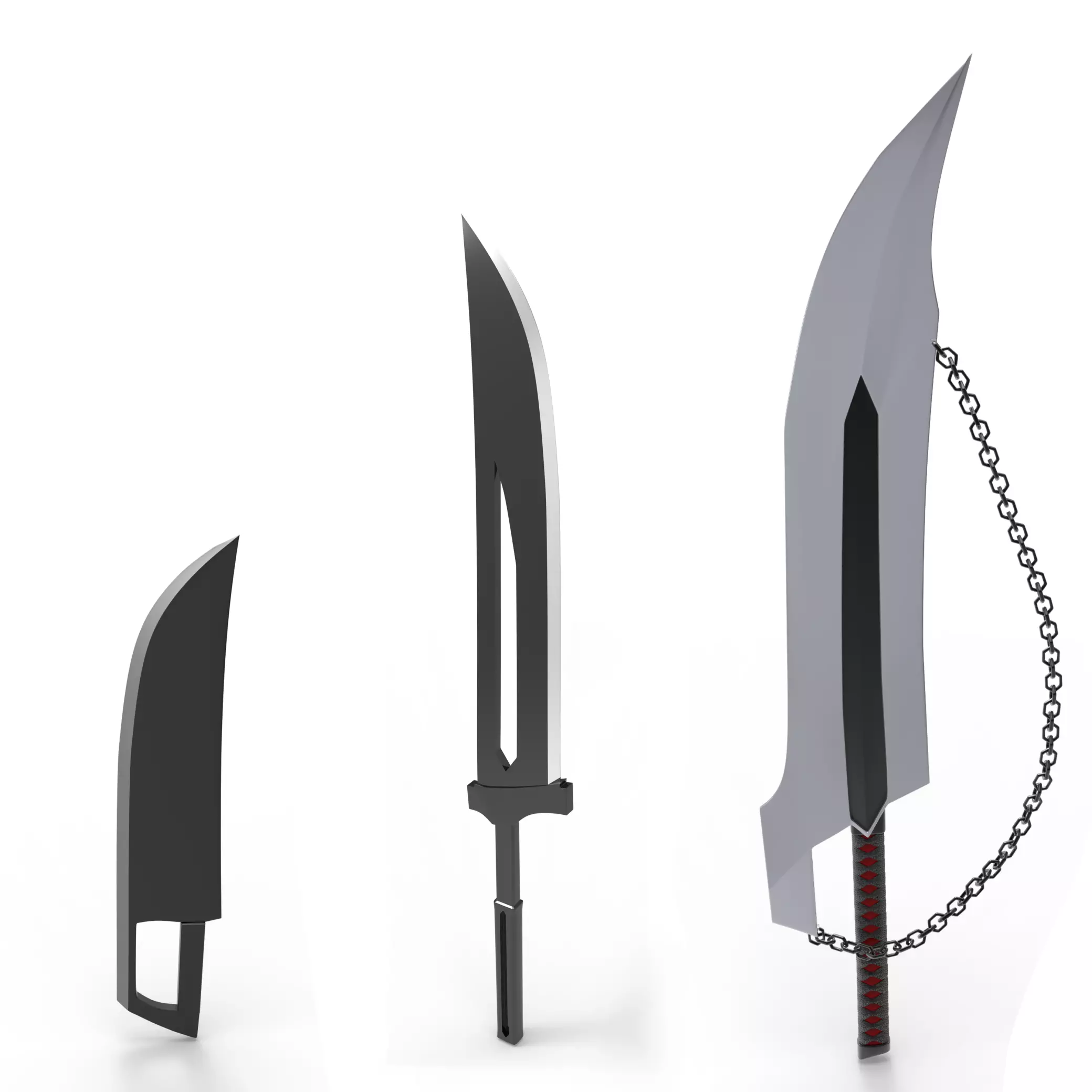 ICHIGO SWORD 11 collection of the true zanpakuto 3D print model_0