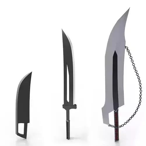 ICHIGO SWORD 11 collection of the true zanpakuto 3D print model