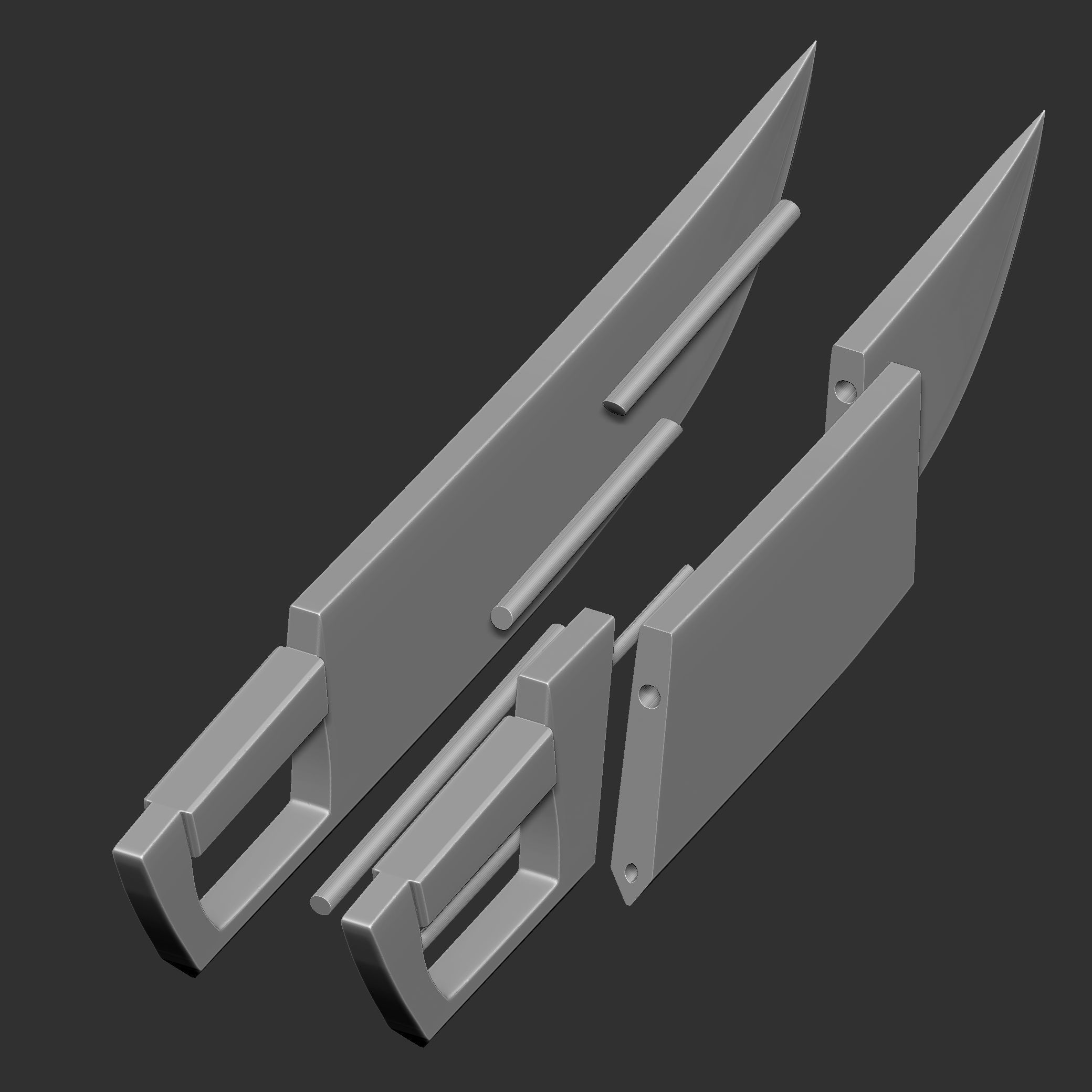 ICHIGO SWORD 11 collection of the true zanpakuto 3D print model_40