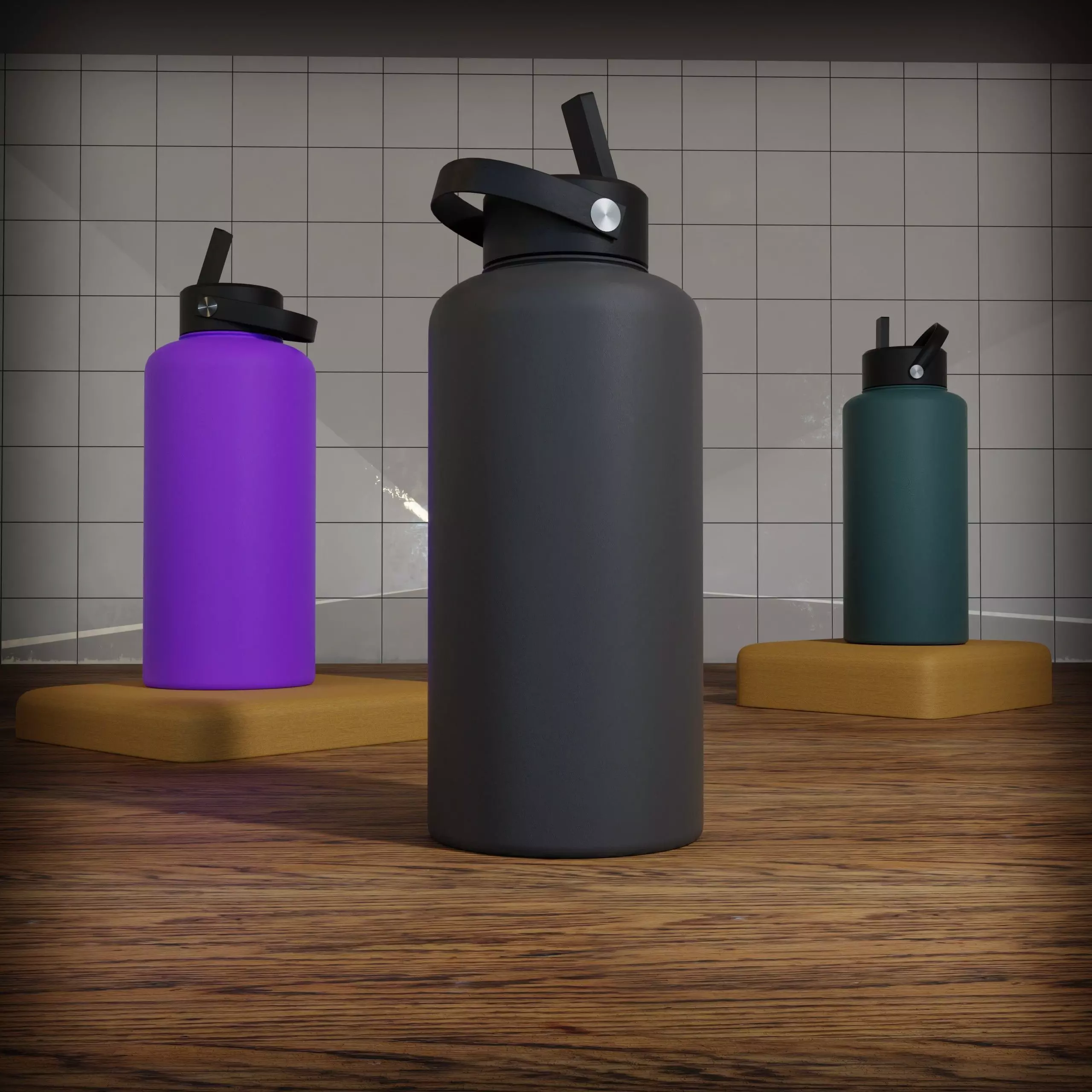 Water bottle Free 3D model