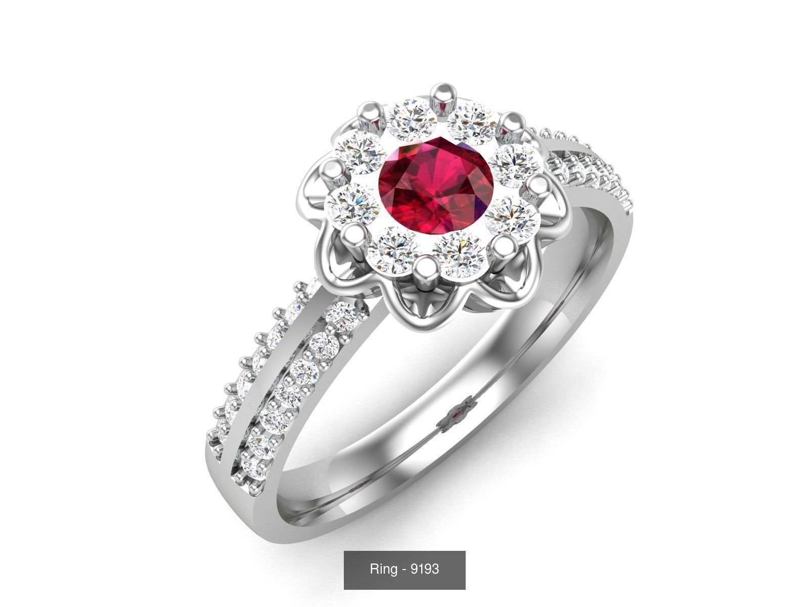 144 Solitaire Ring with 3dm render  details 3D Model Collection_40