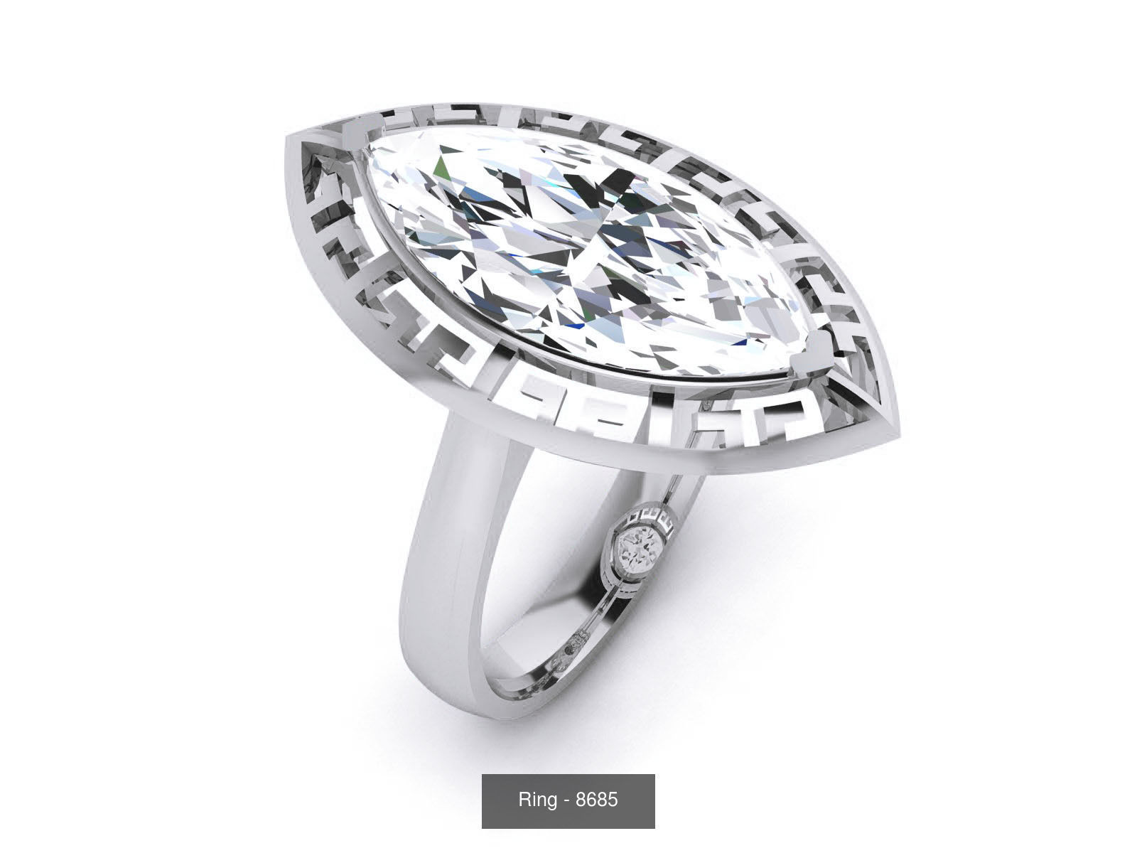 144 Solitaire Ring with 3dm render  details 3D Model Collection_58