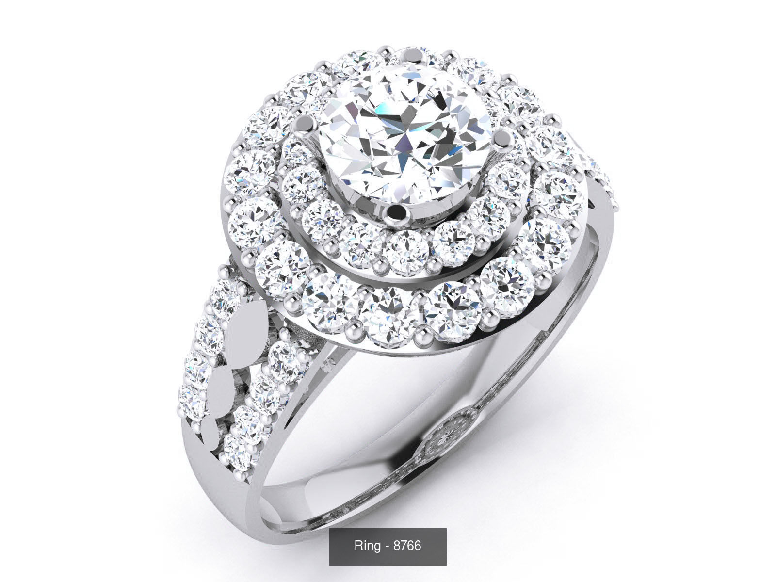 144 Solitaire Ring with 3dm render  details 3D Model Collection_50