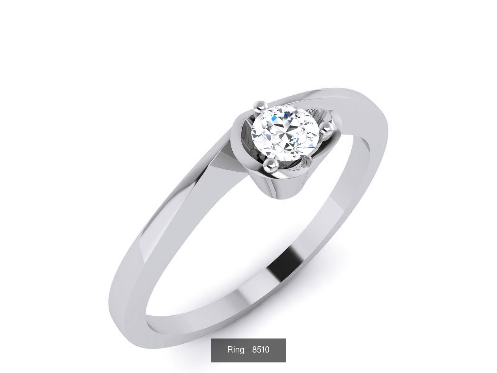 144 Solitaire Ring with 3dm render  details 3D Model Collection_64