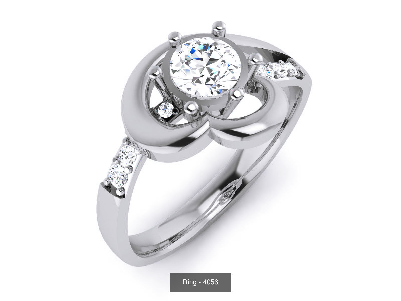 144 Solitaire Ring with 3dm render  details 3D Model Collection_123