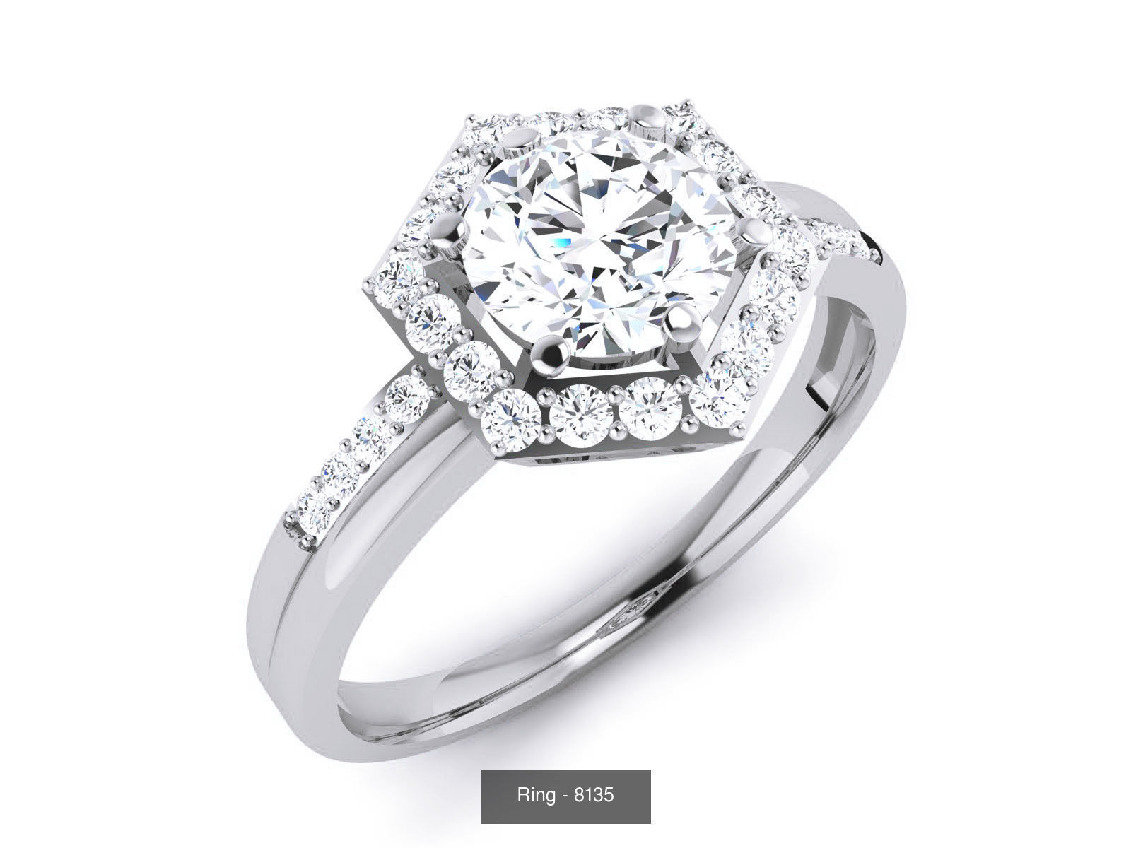 144 Solitaire Ring with 3dm render  details 3D Model Collection_75